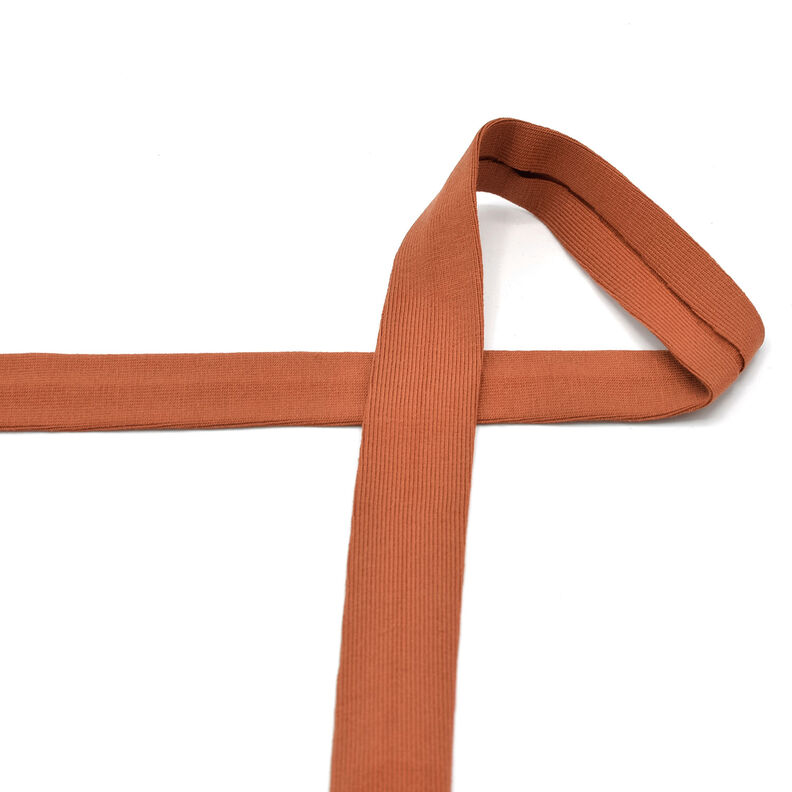 Bias binding Cotton Jersey [20 mm] – terracotta,  image number 2