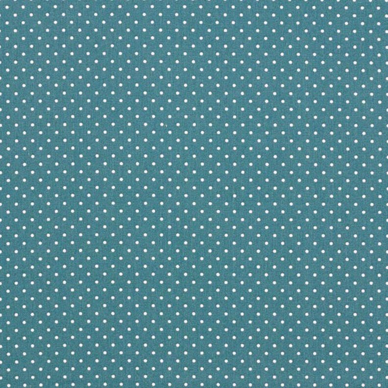 Cotton Poplin Little Dots – petrol/white,  image number 1