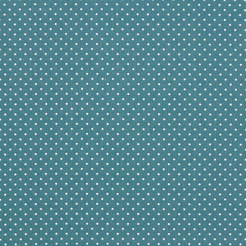 Cotton Poplin Little Dots – petrol/white,  image number 1