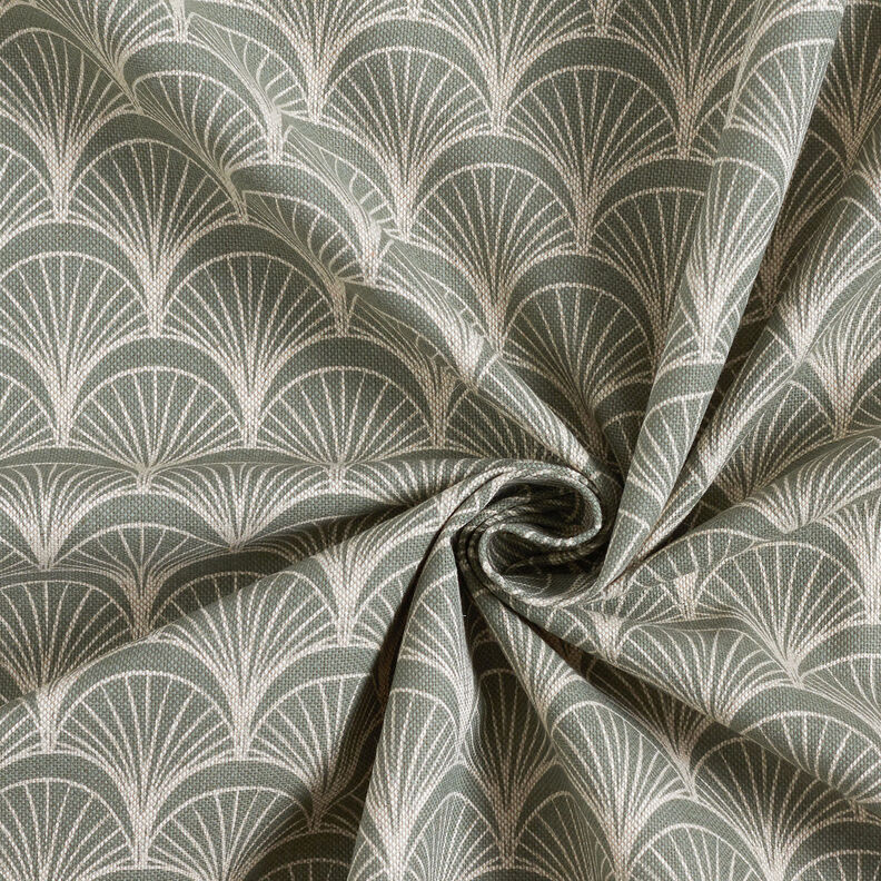 Decor Fabric Half Panama elegant bow fans – natural/reed,  image number 3