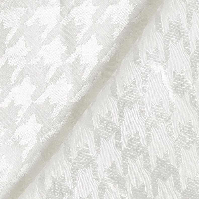 Jacquard pepita fabric – white,  image number 4