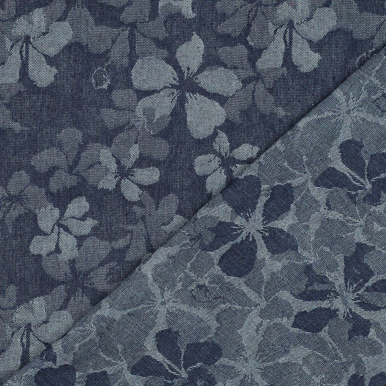 Floral denim cotton blend – denim blue,  image number 4