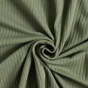 Plain ribbed jersey – olive, 
