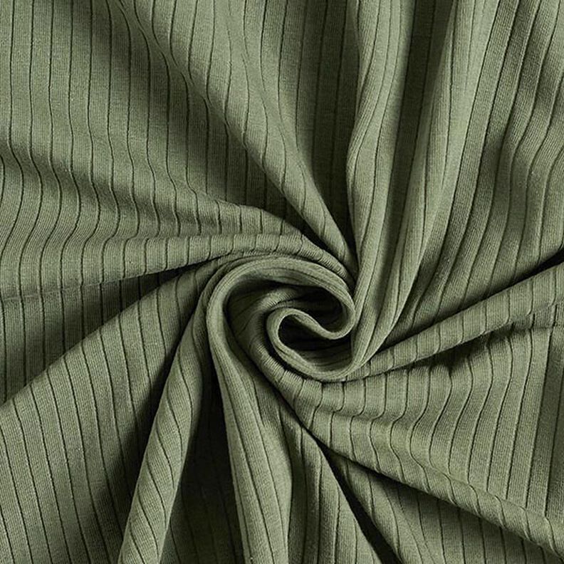 Plain ribbed jersey – olive,  image number 1