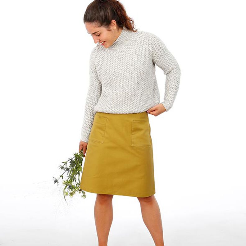 WOMAN INA - simple skirt with patch pockets, Studio Schnittreif  | XS -  XXL,  image number 3