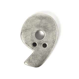 Numeral 9 – Metal-look, 