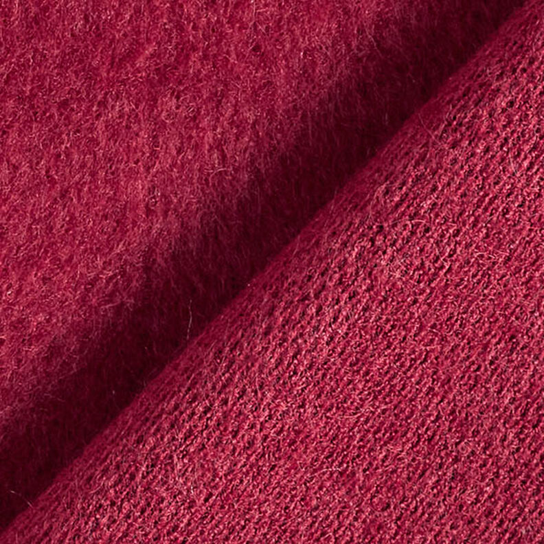 Plain Fluffy Coating Fabric – dark red, image number 3