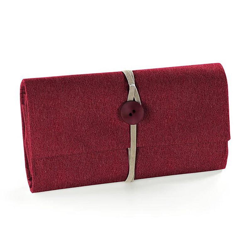 Felt 90 cm / 1 mm thick – burgundy, image number 4