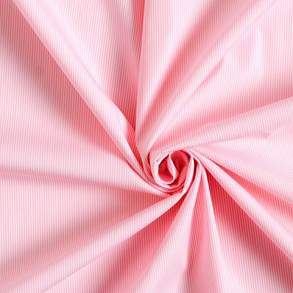 Cotton blend narrow stripes – white/light pink,  image number 3