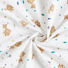 Cotton Poplin Deer with a crown – ivory,  thumbnail number 3