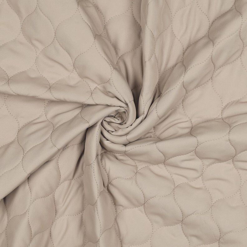 Quilted Fabric Circle Print | Poppy Fabrics – dark beige,  image number 3