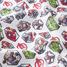 Cretonne Licensed Fabric Avengers Motif Boxes | Marvel – white,  thumbnail number 2