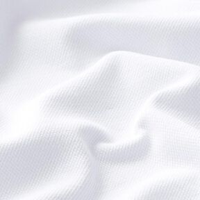 Cotton Jersey Fine Piqué – white, 