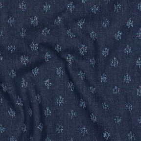 Denim cotton blend dobby – midnight blue, 