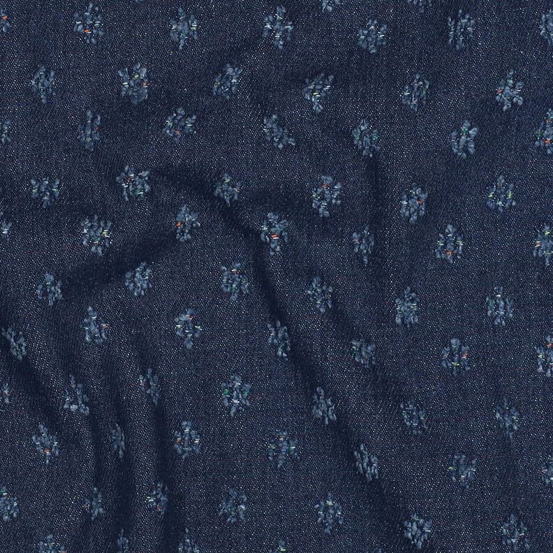 Denim cotton blend dobby – midnight blue,  image number 2