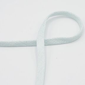 Flat cord Hoodie Lurex [8 mm] – pale mint/metallic silver, 
