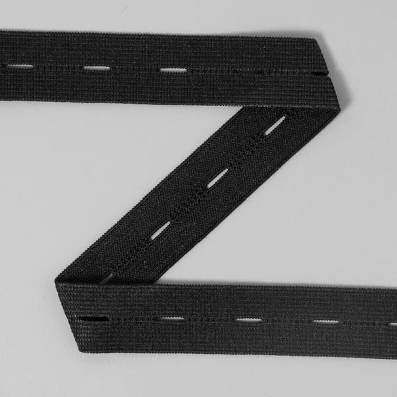 Buttonhole elastic 580 – black | YKK,  image number 2