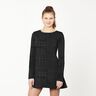 Large Glen Plaid Knit Cloqué – anthracite,  thumbnail number 5