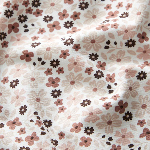 Cotton Jersey Cute Little Flowers – offwhite,  image number 2