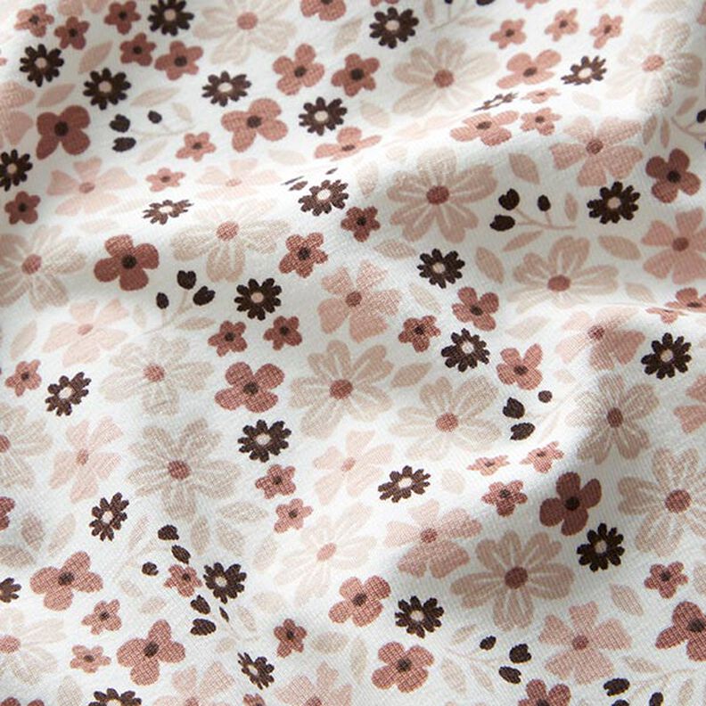 Cotton Jersey Cute Little Flowers – offwhite, image number 2