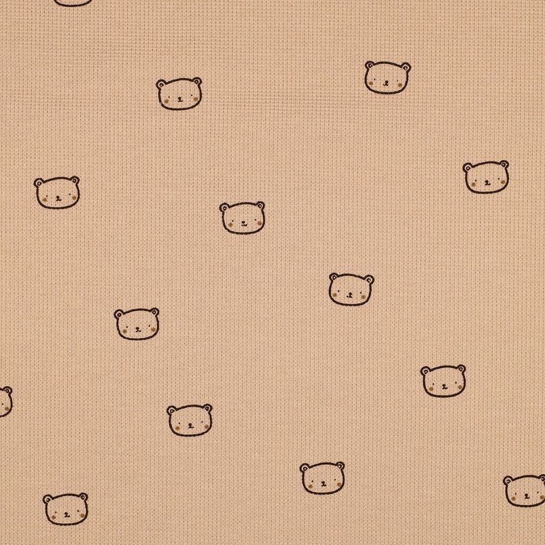 Waffle Jersey little bear | Poppy Fabrics – dark dusky pink/aubergine,  image number 1