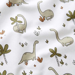 Cotton Flannel Dinosaurs – offwhite, 