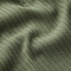 Plain ribbed jersey – olive, 