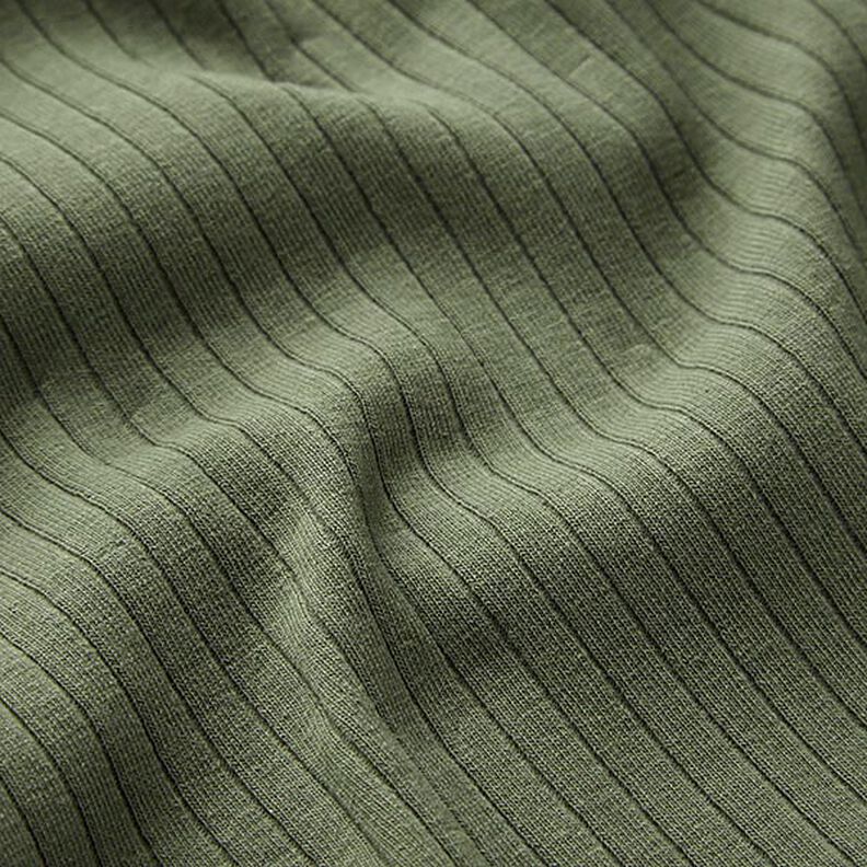 Plain ribbed jersey – olive,  image number 3