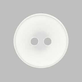 Plain Plastic Button - white, 