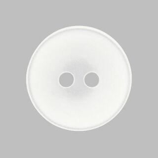 Plain Plastic Button - white, 