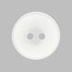 Plain Plastic Button - white,  thumbnail number 1