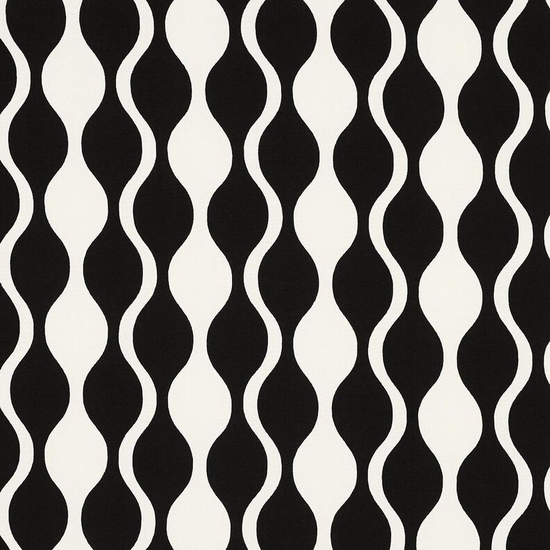 LENZING™ ECOVERO™ viscose fabric retro – black/white,  image number 1