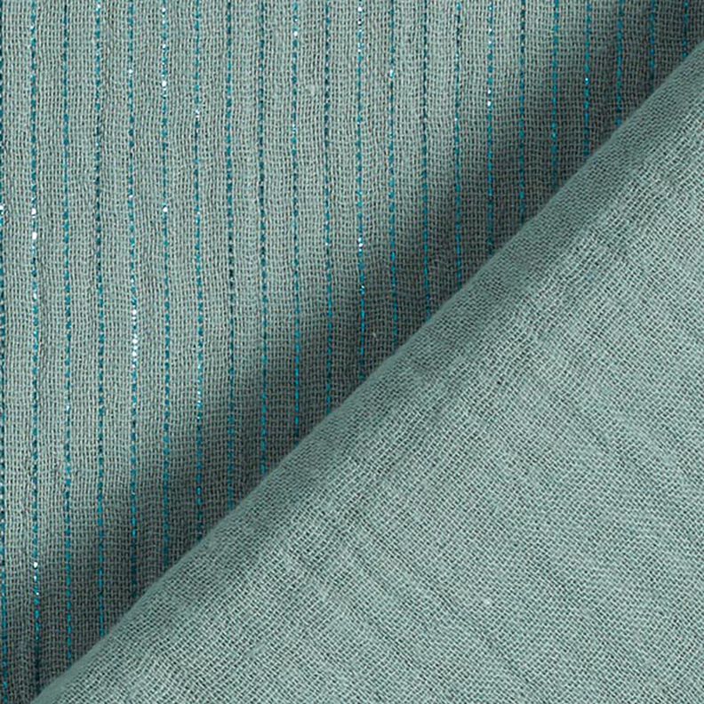 Shimmer Stripes Cotton Muslin – reed,  image number 5