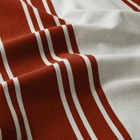 Decor Fabric Panama Block Stripes – offwhite/misty grey, 