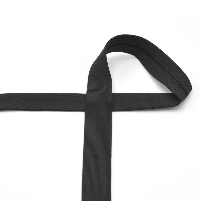 Bias binding Cotton Jersey [20 mm] – black,  image number 2