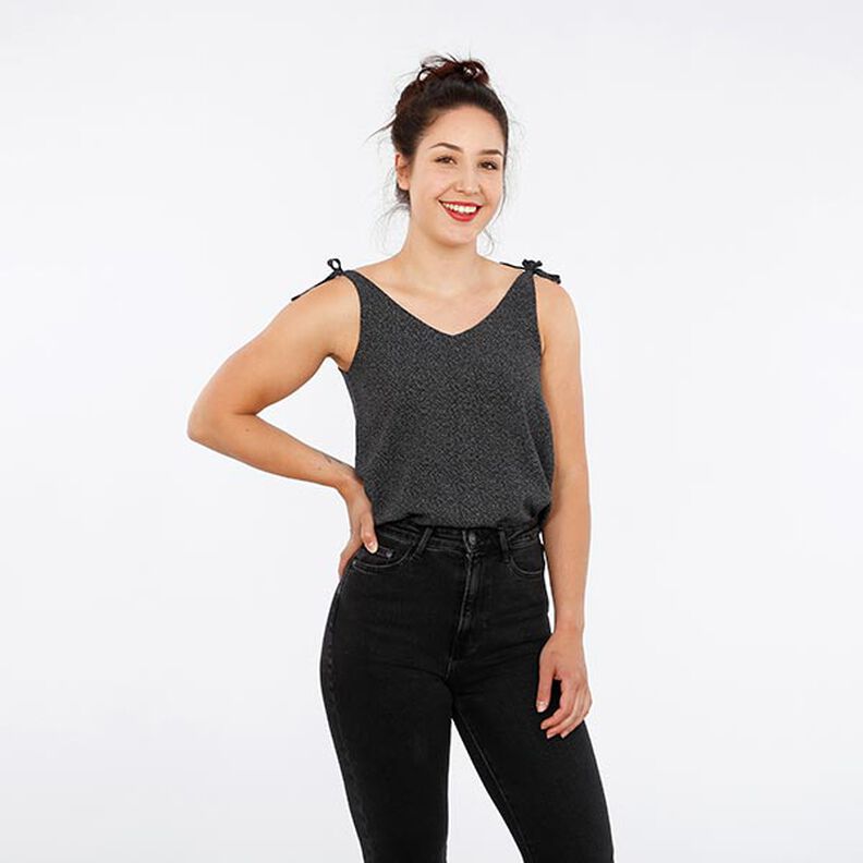 FRAU MAYA - summer top with a knot, Studio Schnittreif | XS - L,  image number 5