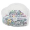 Eyelets with discs, in heart box [8 mm] | Prym – red,  thumbnail number 1
