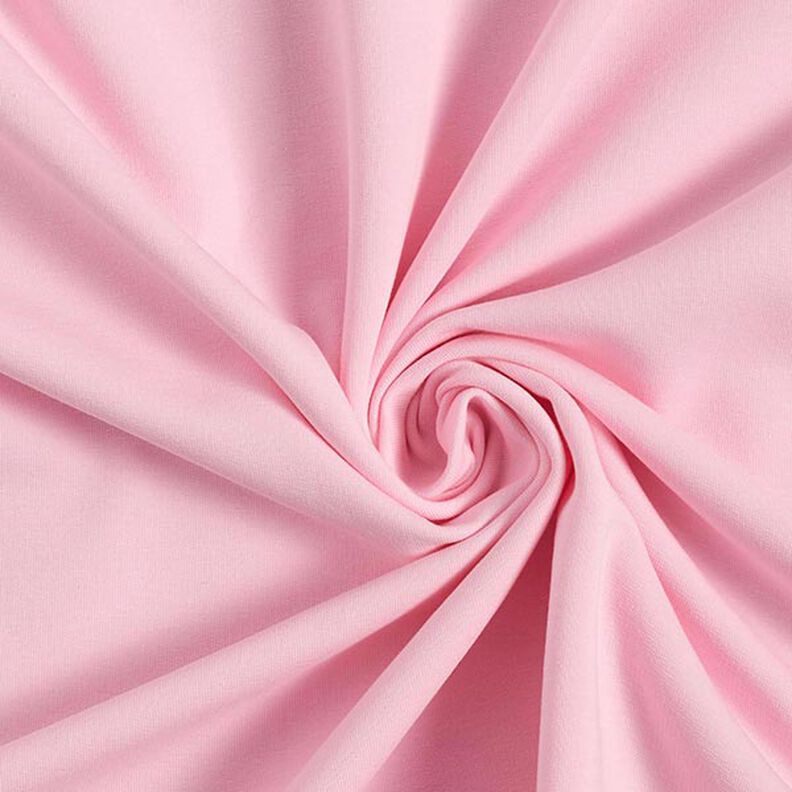 Light Cotton Sweatshirt Fabric Plain – pink,  image number 1