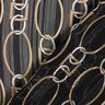 Glitter pinstripe chain links chiffon – black/white,  thumbnail number 4