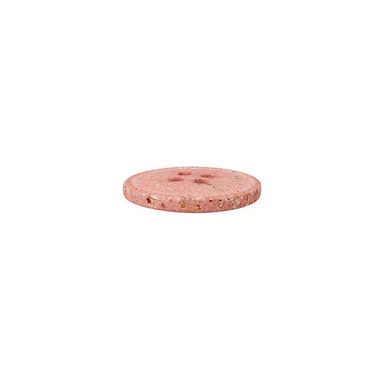 Recycled 4-Hole Hemp/Polyester Button – pink,  image number 2