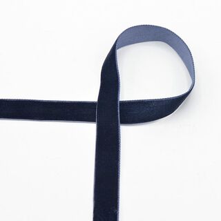 Velvet ribbon [15 mm] – navy blue, 