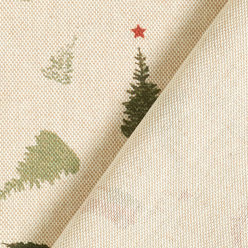 Decor Fabric Half Panama Christmas Tree – anemone/light khaki,  image number 4