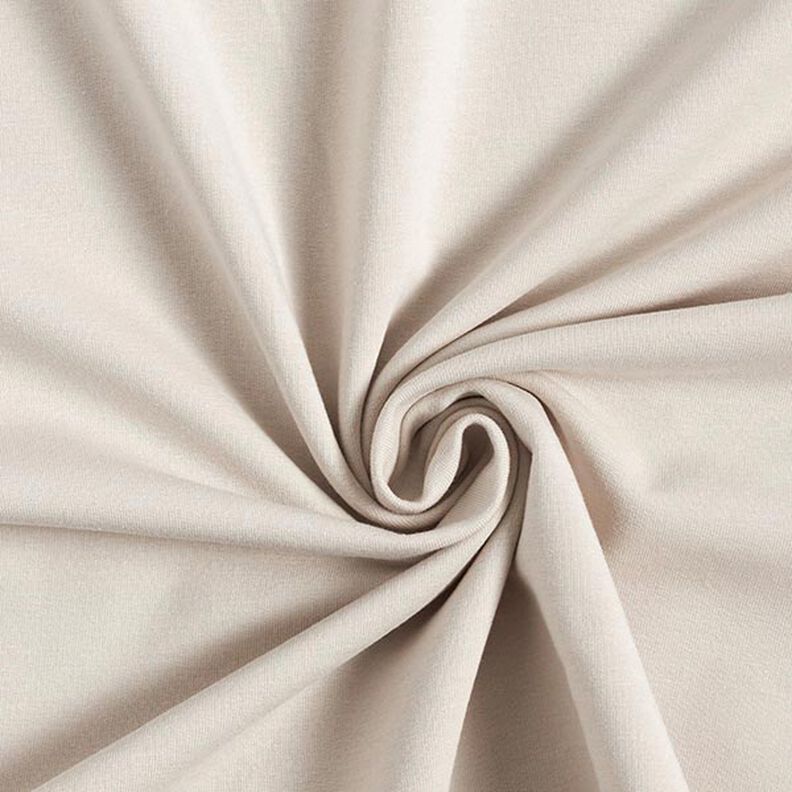 Light Cotton Sweatshirt Fabric Plain – natural,  image number 1