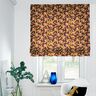 Decor Fabric Half Panama colourful flowers – aubergine/light orange,  thumbnail number 5