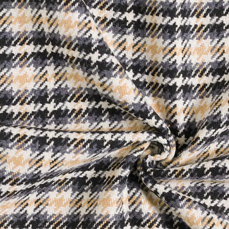 Classic Plaid Coating Fabric – offwhite/anthracite,  image number 3