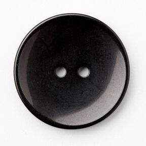 2-hole button shiny [Ø 25 mm] – black, 