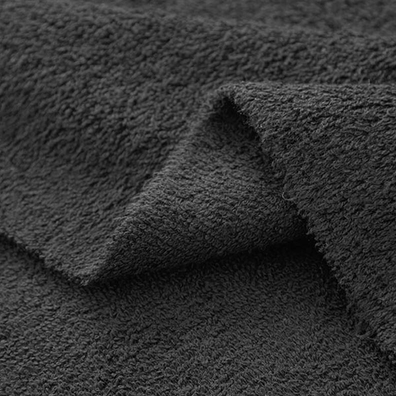 Towelling Fabric – black,  image number 4