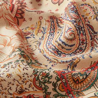 Decor Fabric Half Panama Retro Paisley – beige, 