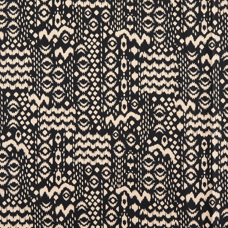Decor Fabric Canvas ethnic – black/natural,  image number 1