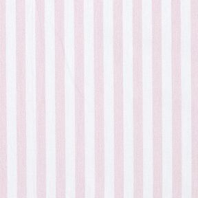 Decor Fabric Half Panama Vertical stripes – rosé/white, 